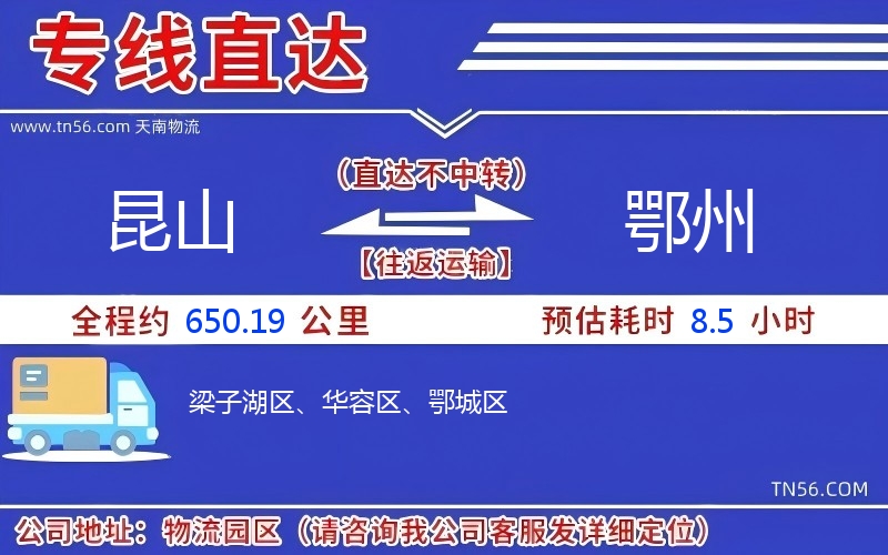昆山到鄂州物流公司