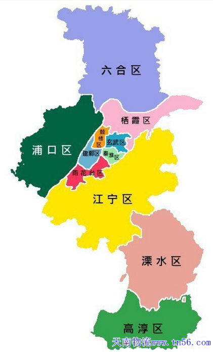 东莞到南京市物流舆图